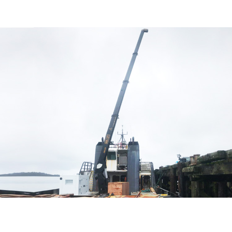 Grue marine à flèche télescopique de 10 tonnes